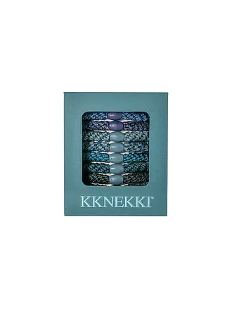 KKNEKKI | Gomas para el pelo, paquete de 8. EDICIÓN FESTIVA | blau